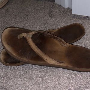 Worn Rainbow thin strap sandals